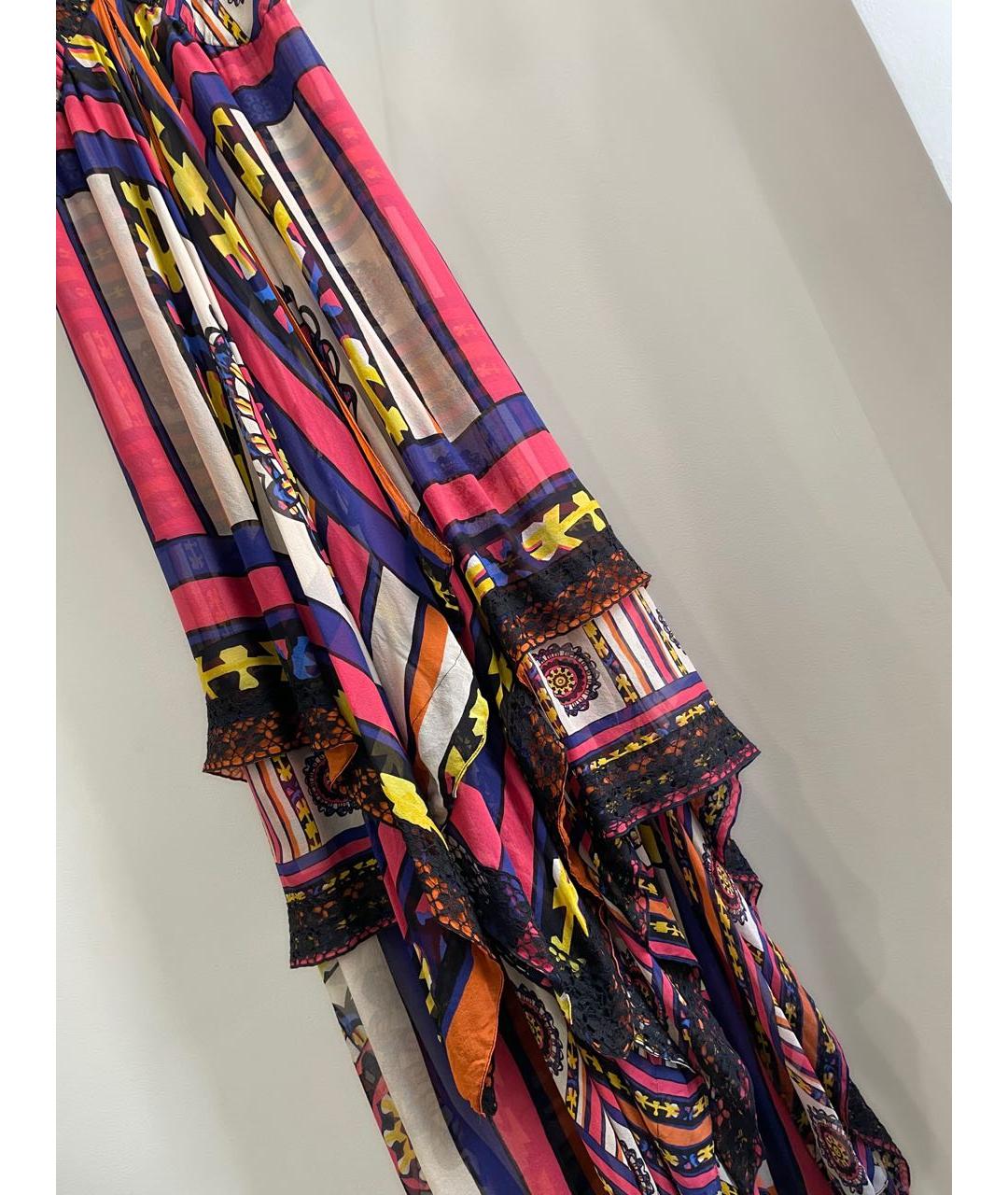 DIANE VON FURSTENBERG Мульти шелковое повседневное платье, фото 6