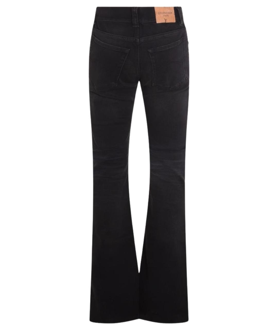 BALENCIAGA Черные хлопковые джинсы клеш, фото 2