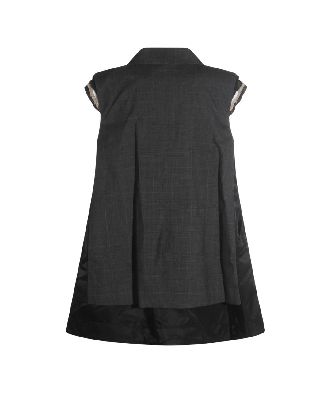 SACAI Серый шерстяной жилет, фото 2