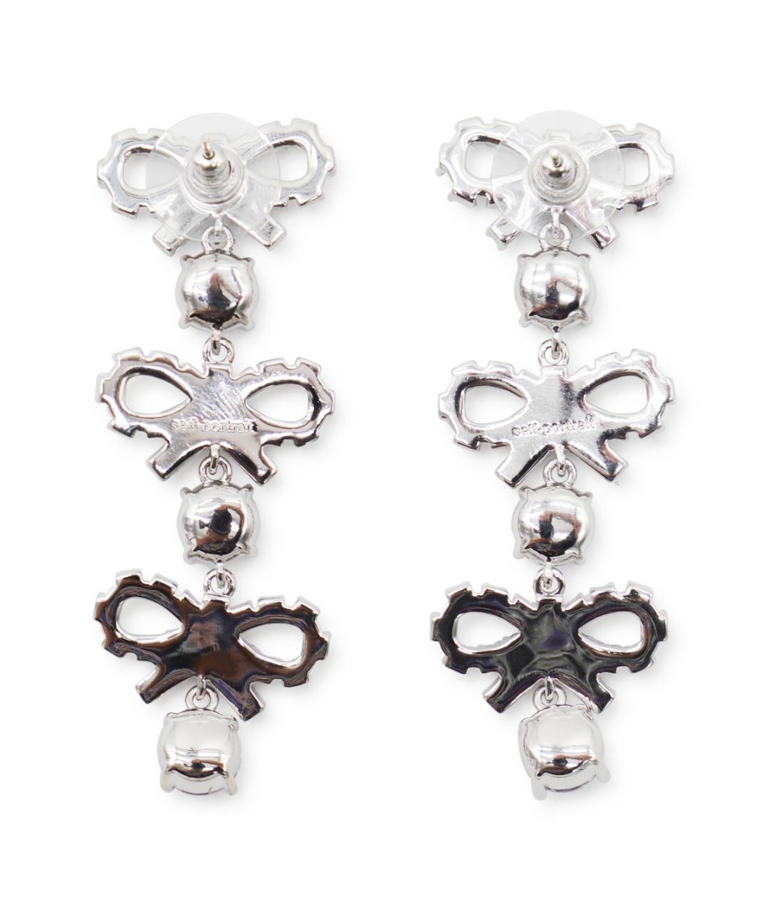 SELF-PORTRAIT Серебряные металлические серьги, фото 2