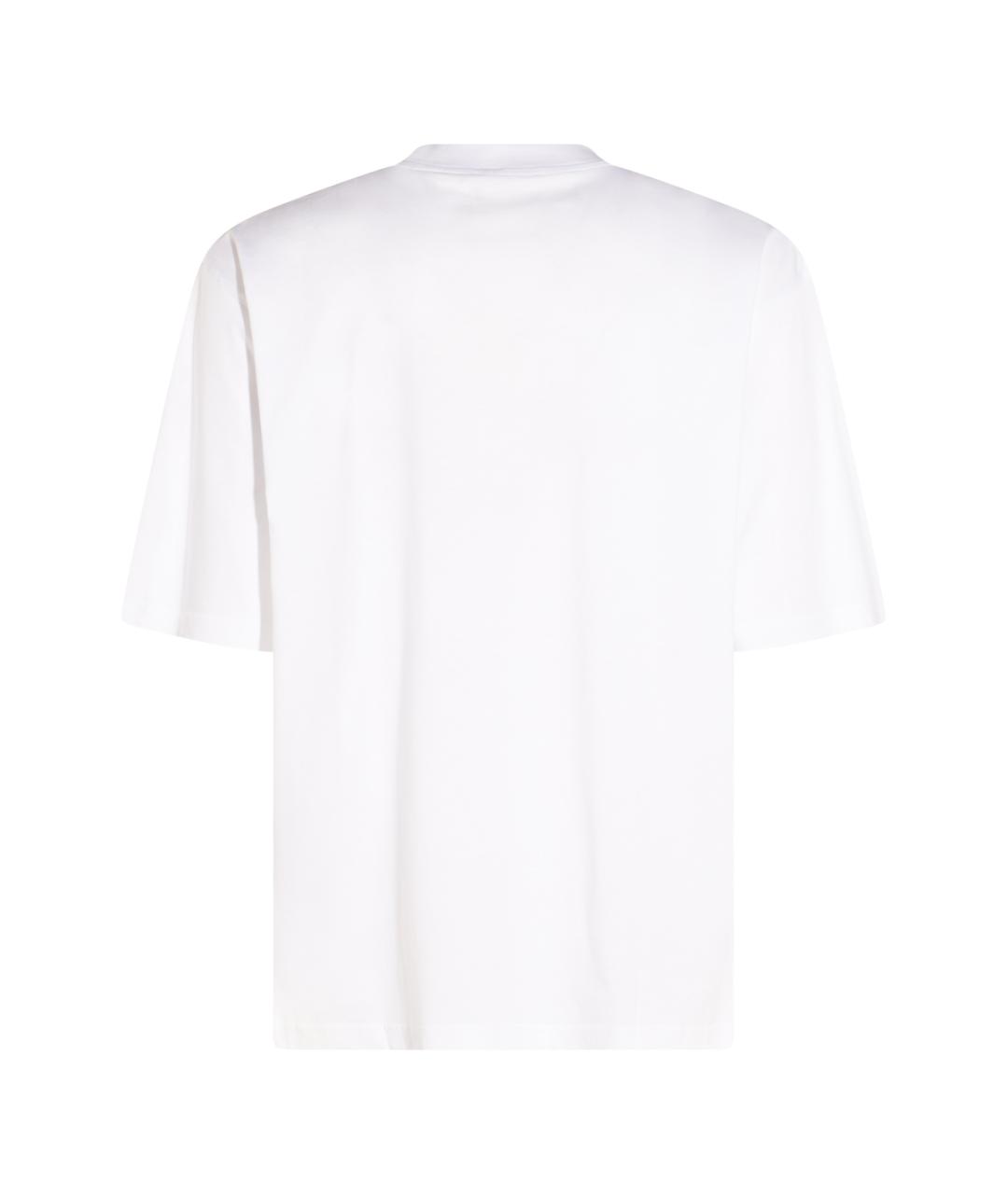 MARNI Белая хлопковая футболка, фото 2