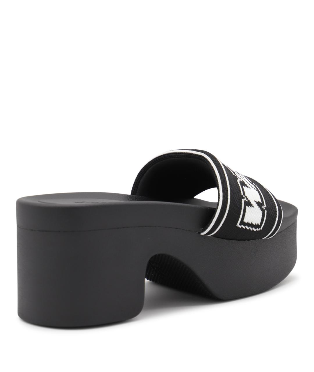 ALEXANDER WANG Черные резиновые шлепанцы, фото 3