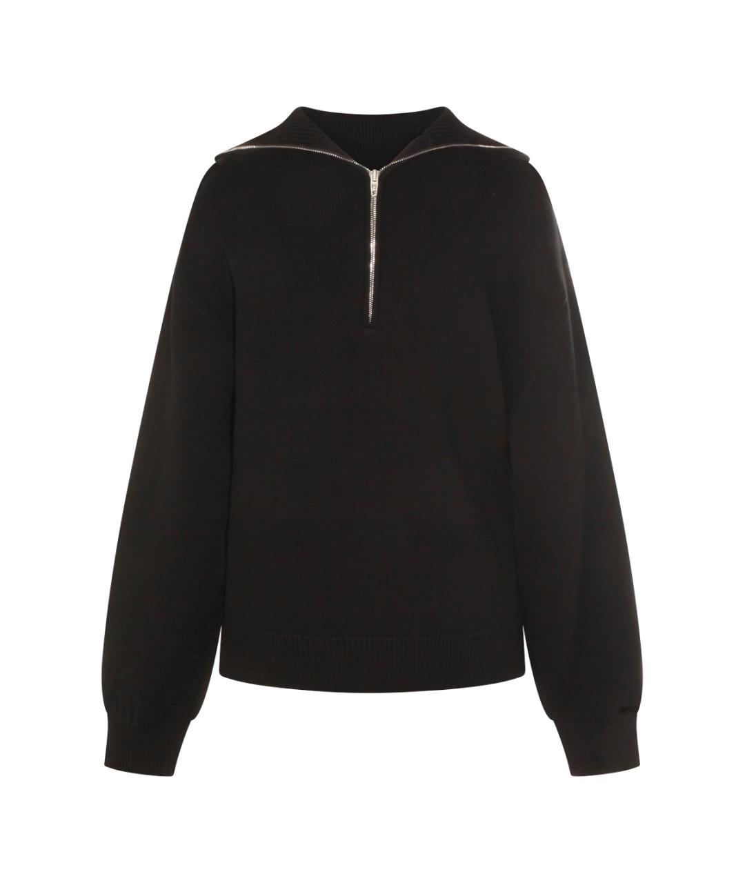 BALENCIAGA Черный хлопковый джемпер / свитер, фото 2