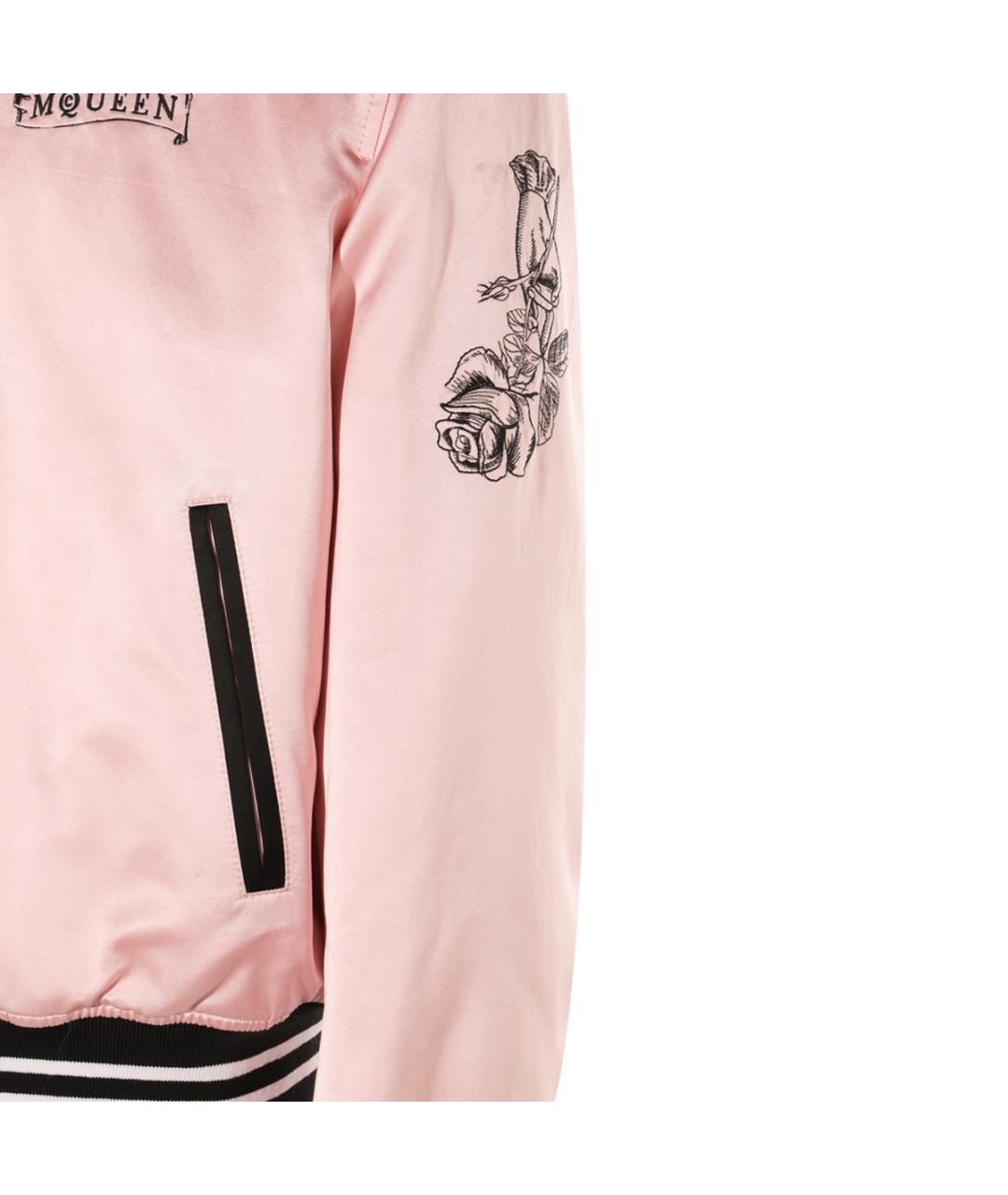 ALEXANDER MCQUEEN Розовая хлопковая куртка, фото 4