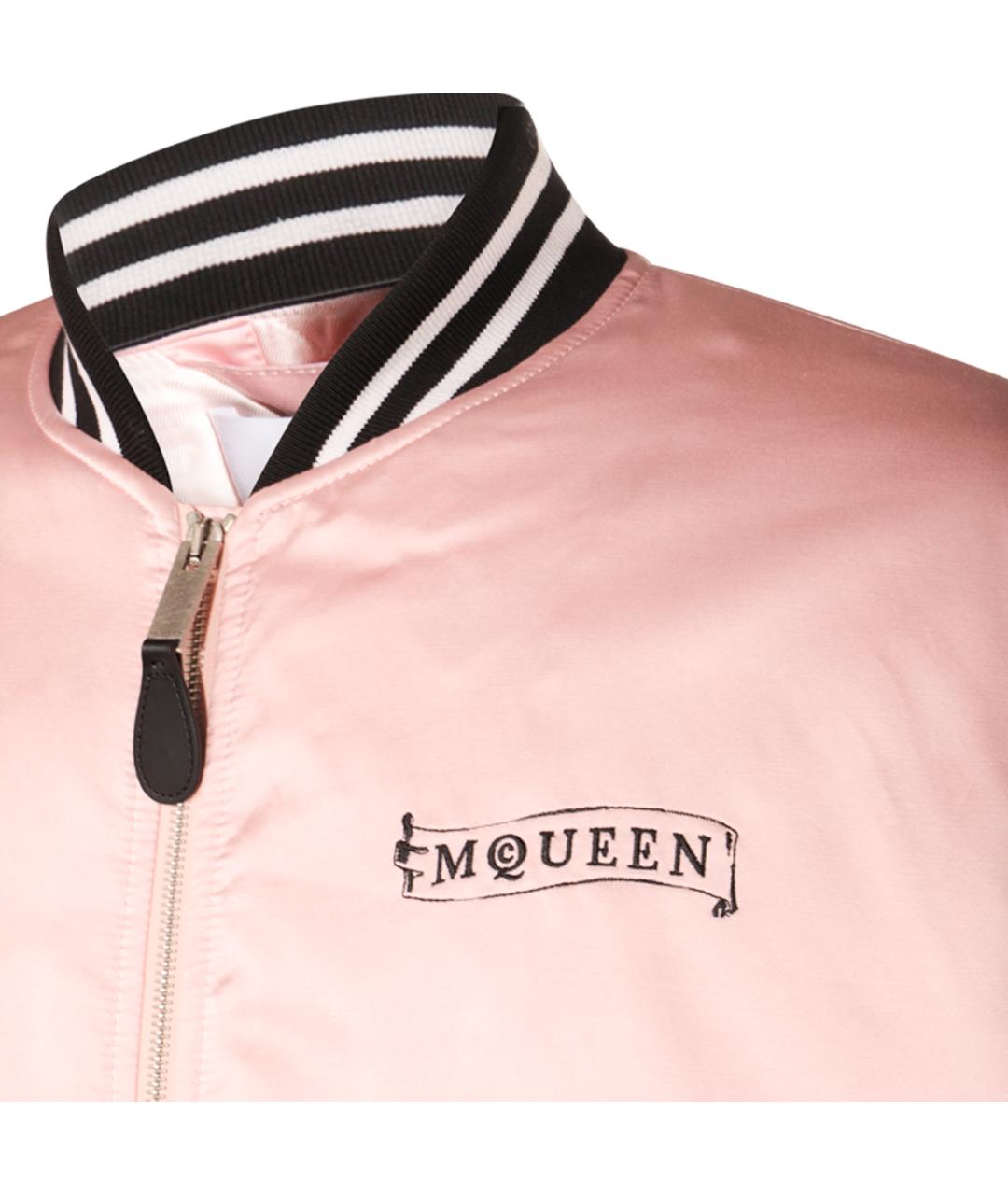 ALEXANDER MCQUEEN Розовая хлопковая куртка, фото 3
