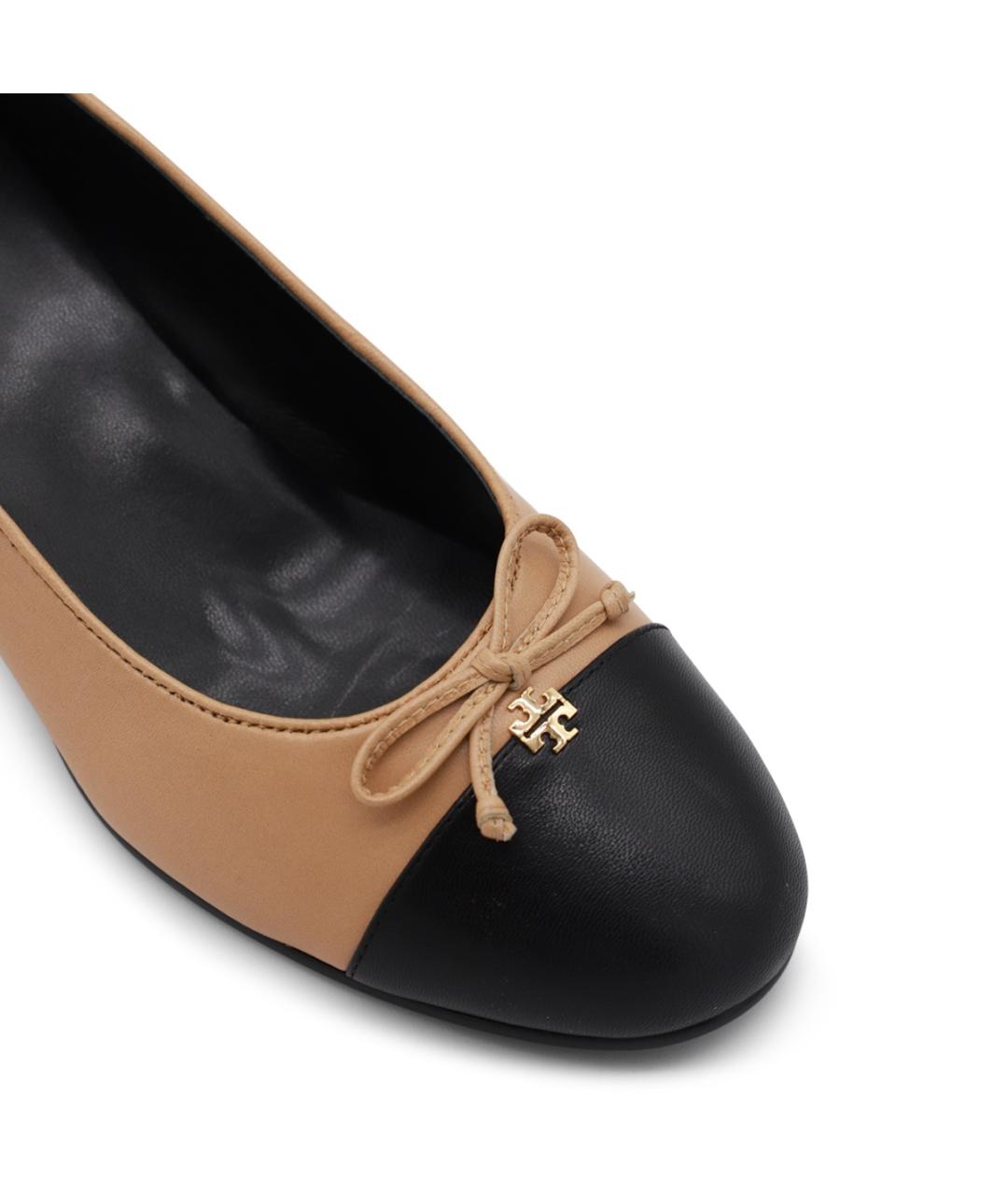 TORY BURCH Коричневые кожаные туфли, фото 4