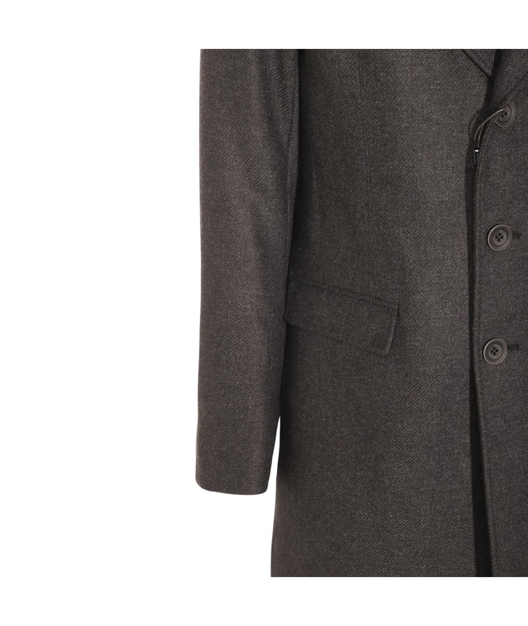HERNO Серое шерстяное пальто, фото 4