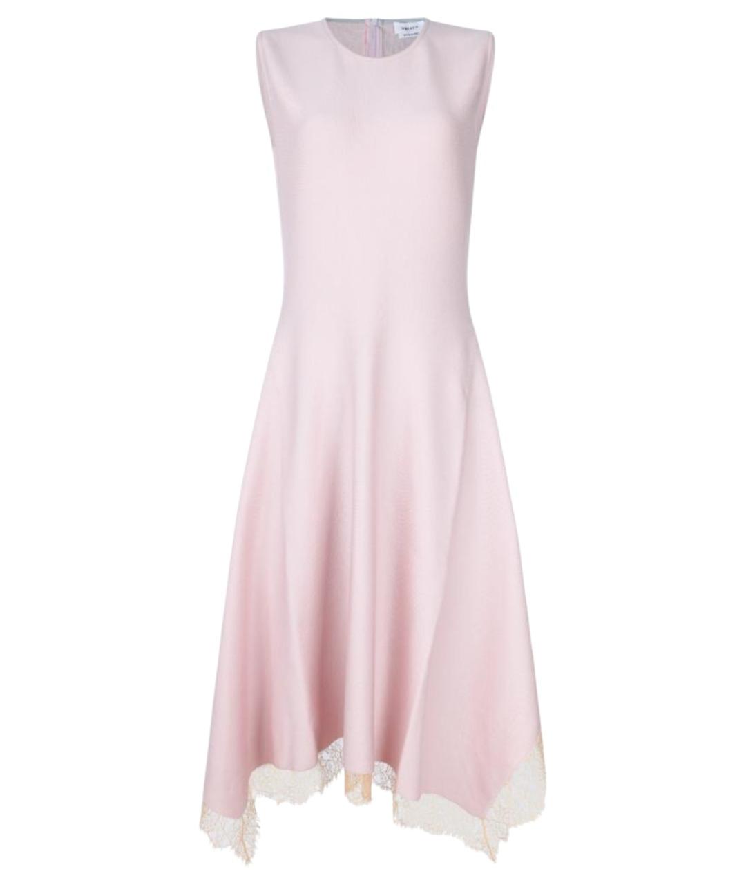 ALEXANDER MCQUEEN Розовое вискозное вечернее платье, фото 1