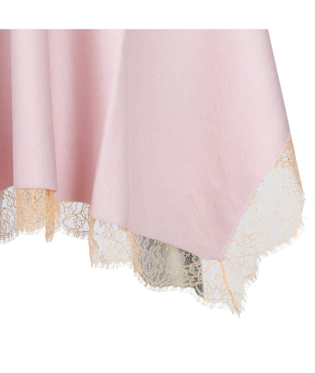 ALEXANDER MCQUEEN Розовое вискозное вечернее платье, фото 4