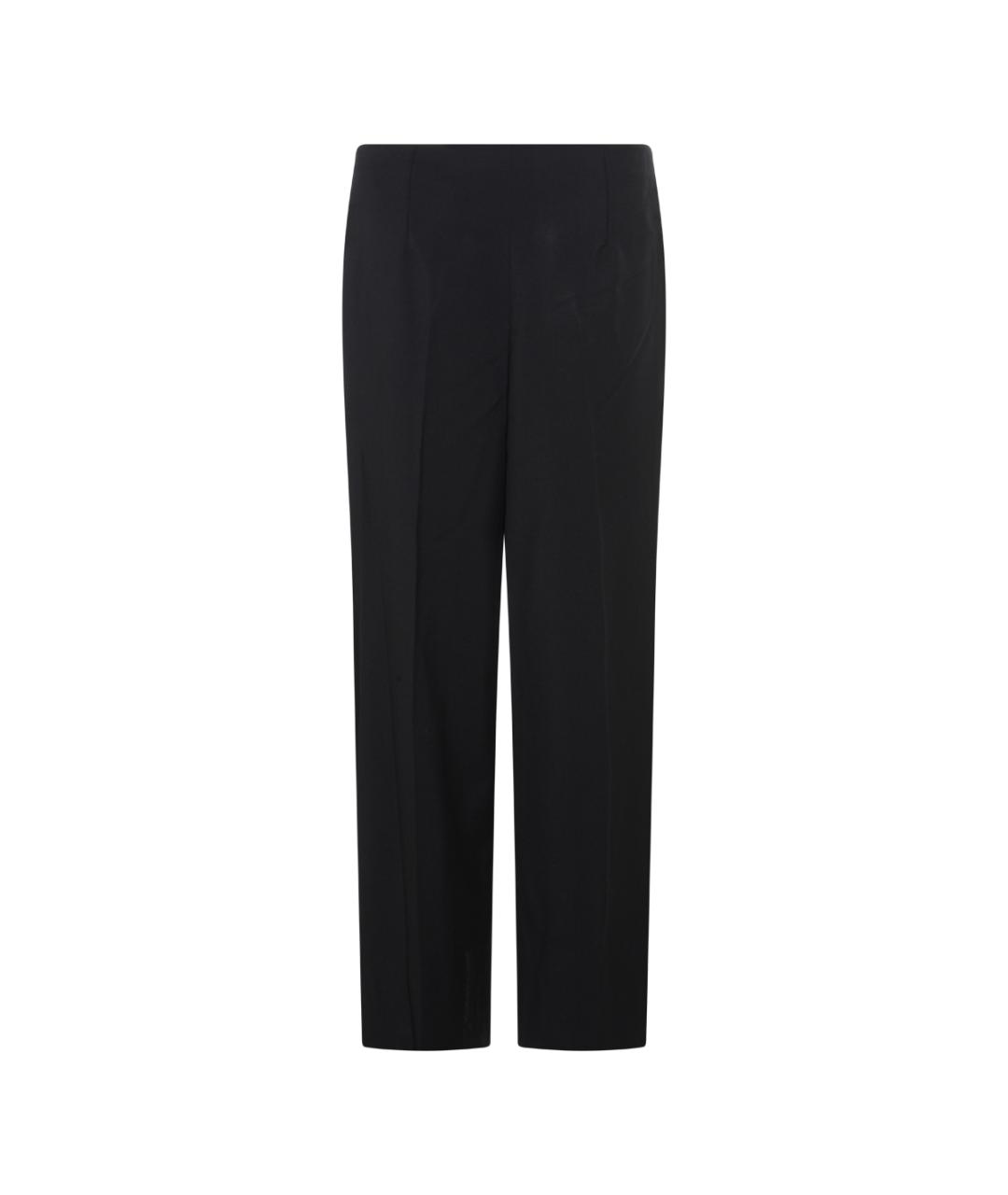 FENDI Черные хлопковые прямые брюки, фото 2