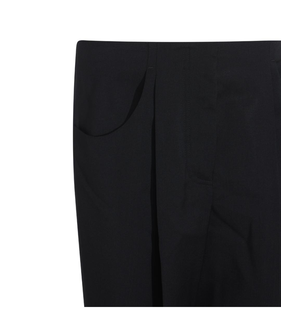 FENDI Черные хлопковые прямые брюки, фото 3