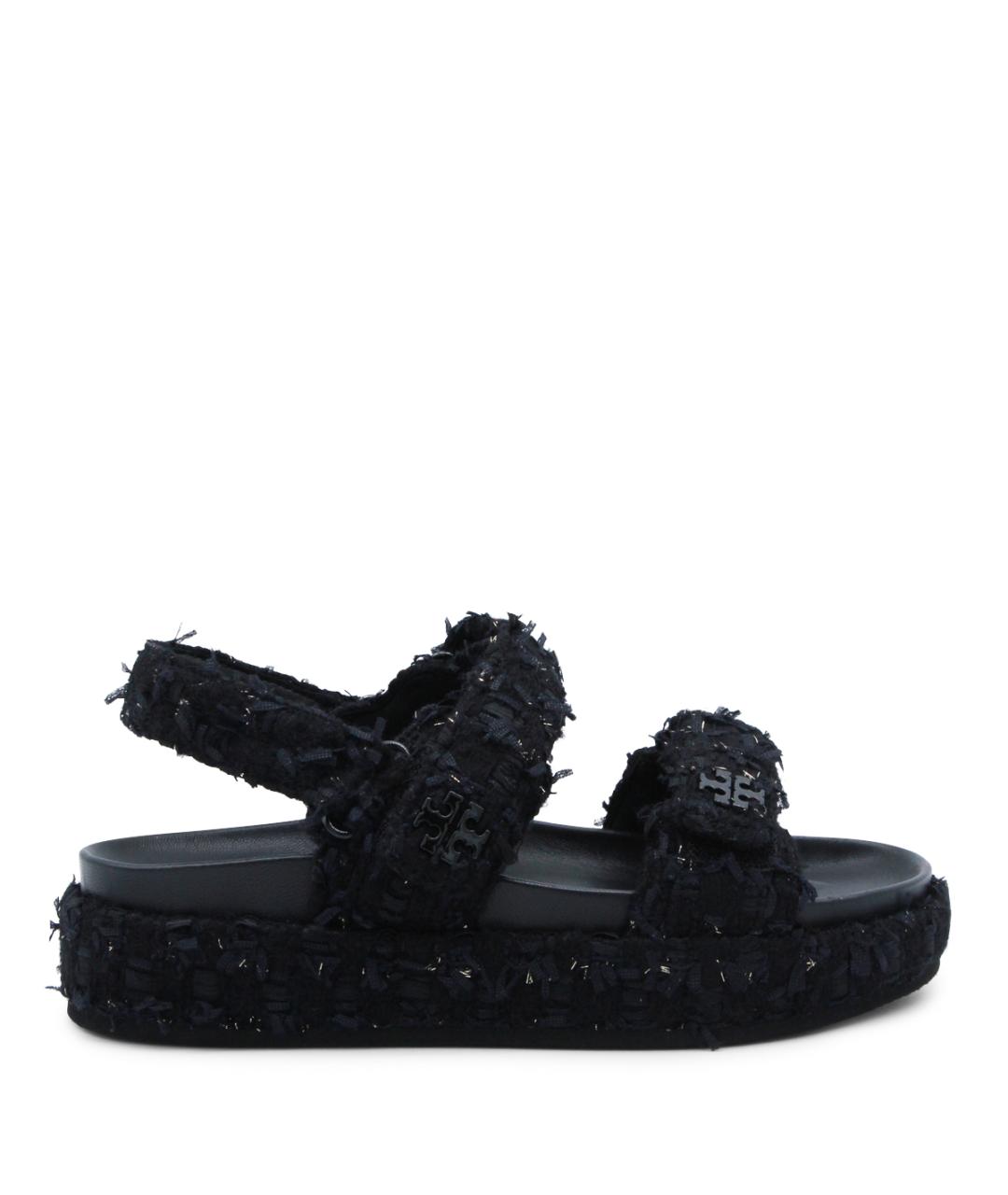 TORY BURCH Темно-синие босоножки, фото 1