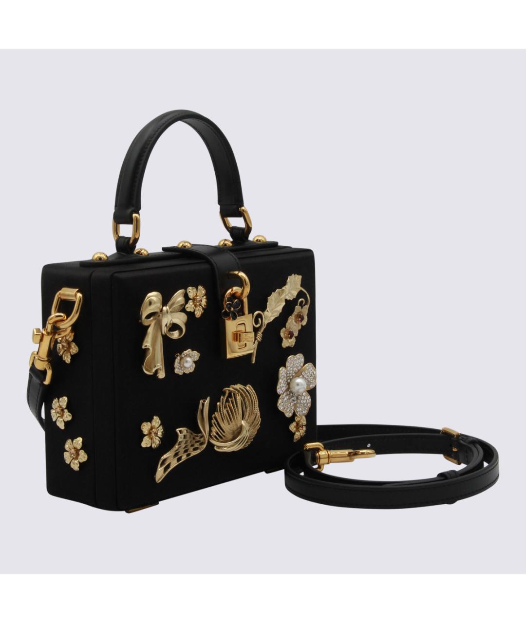 DOLCE&GABBANA Черная сумка тоут, фото 3