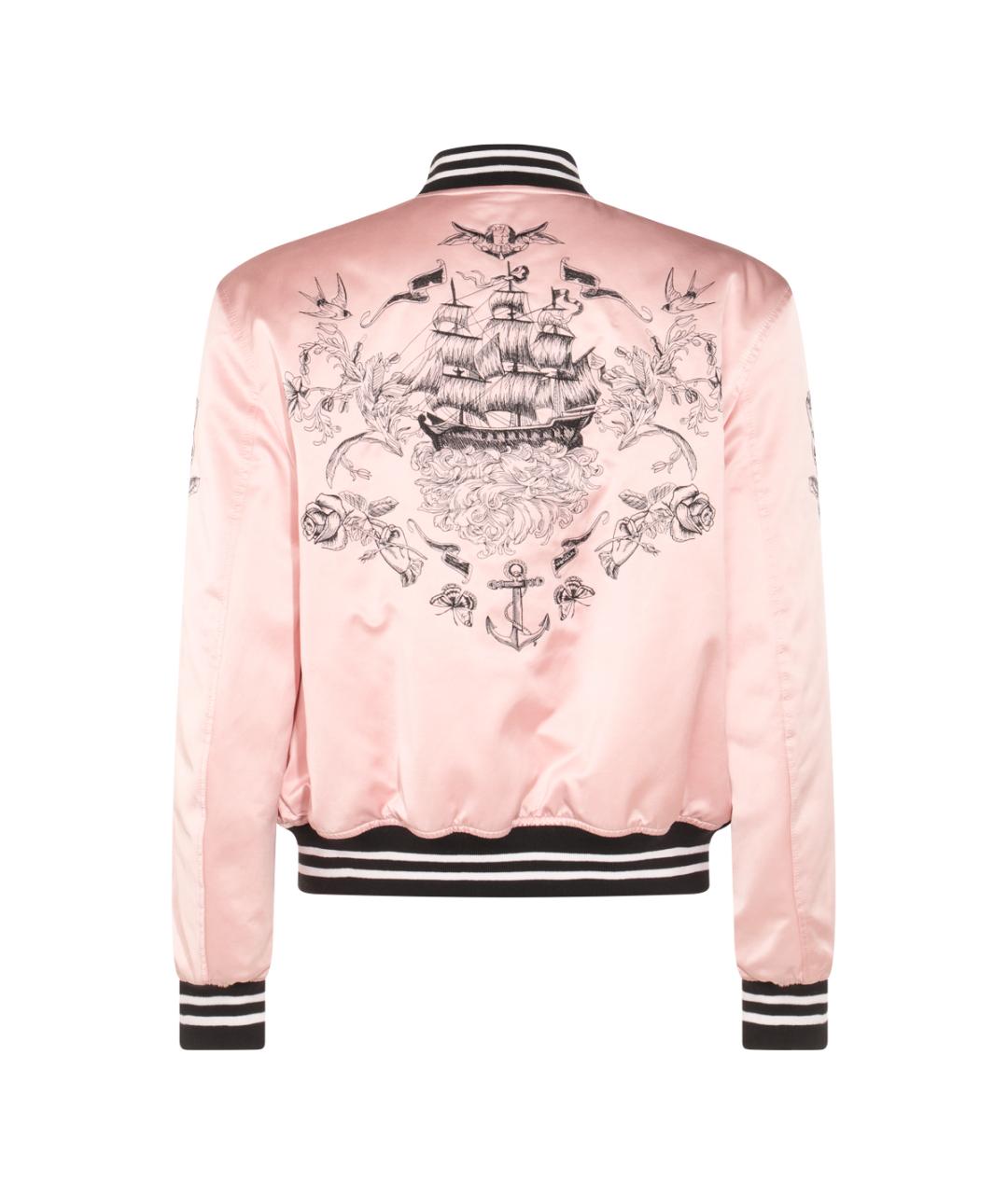 ALEXANDER MCQUEEN Розовая хлопковая куртка, фото 2