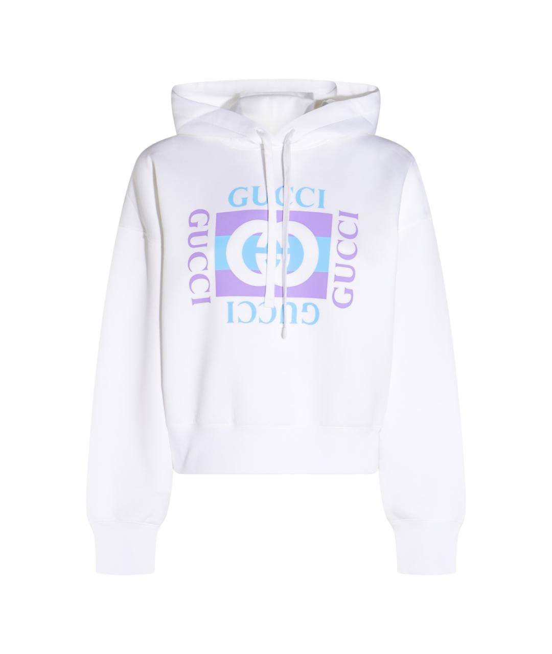 GUCCI Белый хлопковый джемпер / свитер, фото 1