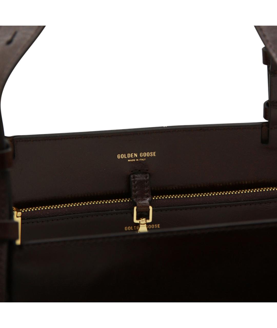 GOLDEN GOOSE DELUXE BRAND Коричневая хлопковая сумка тоут, фото 4