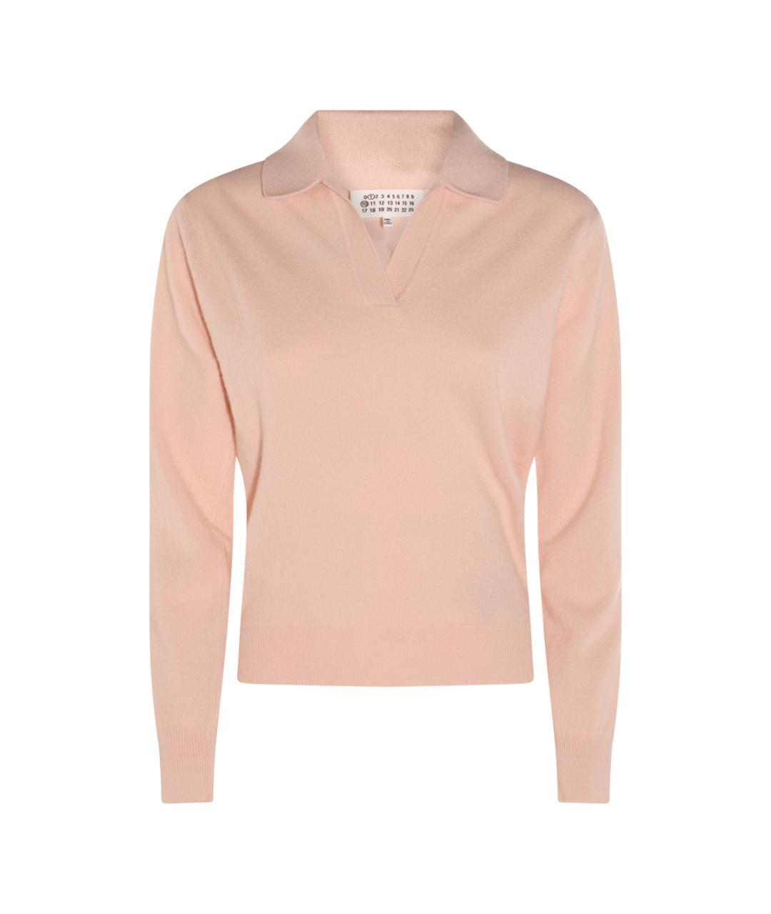 MAISON MARGIELA Розовый шерстяной джемпер / свитер, фото 1