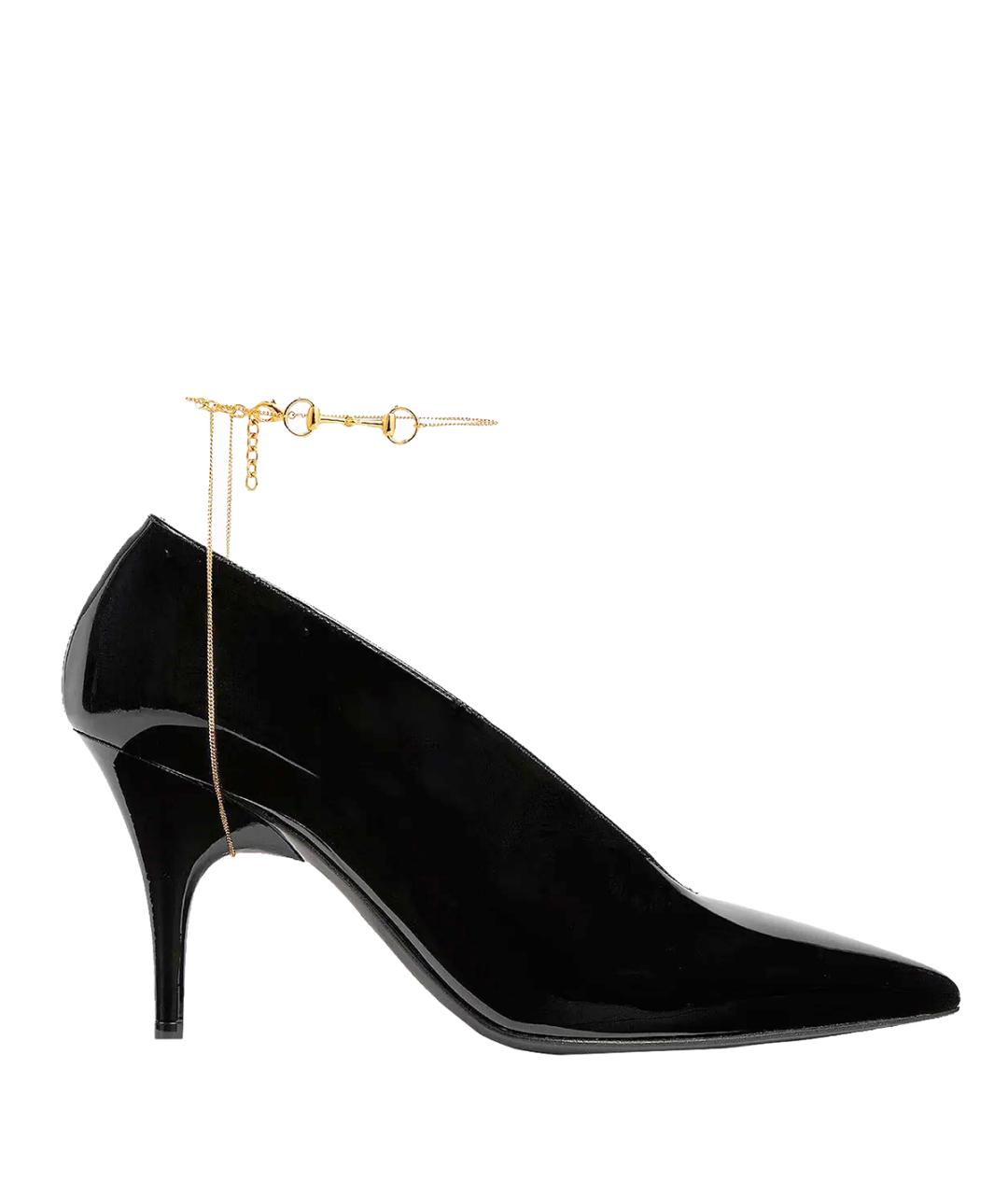 GUCCI Черные туфли из лакированной кожи, фото 1