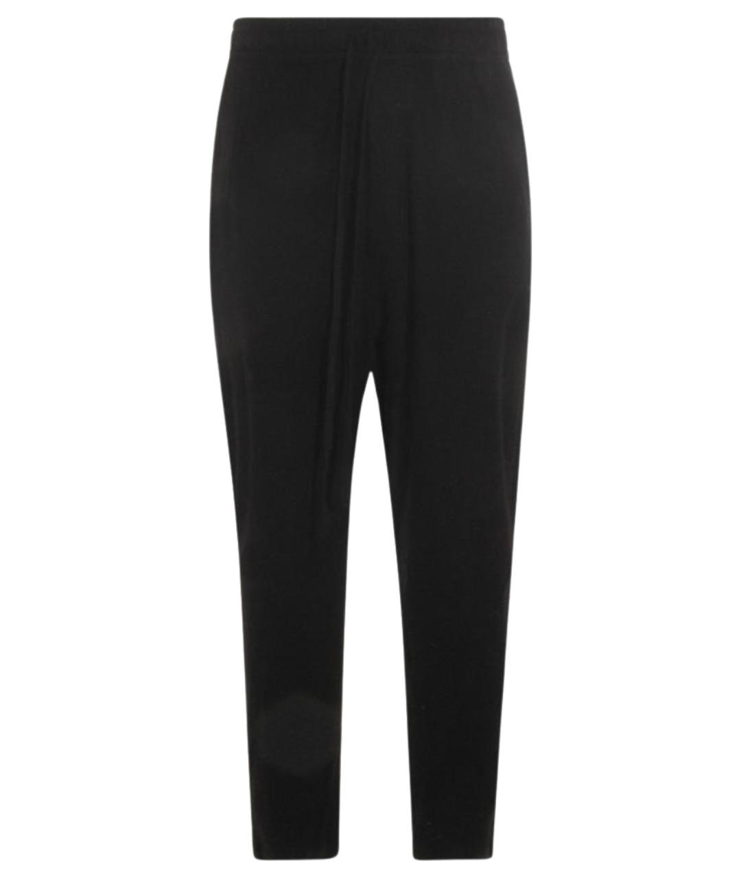 THOM KROM Черные шерстяные повседневные брюки, фото 1