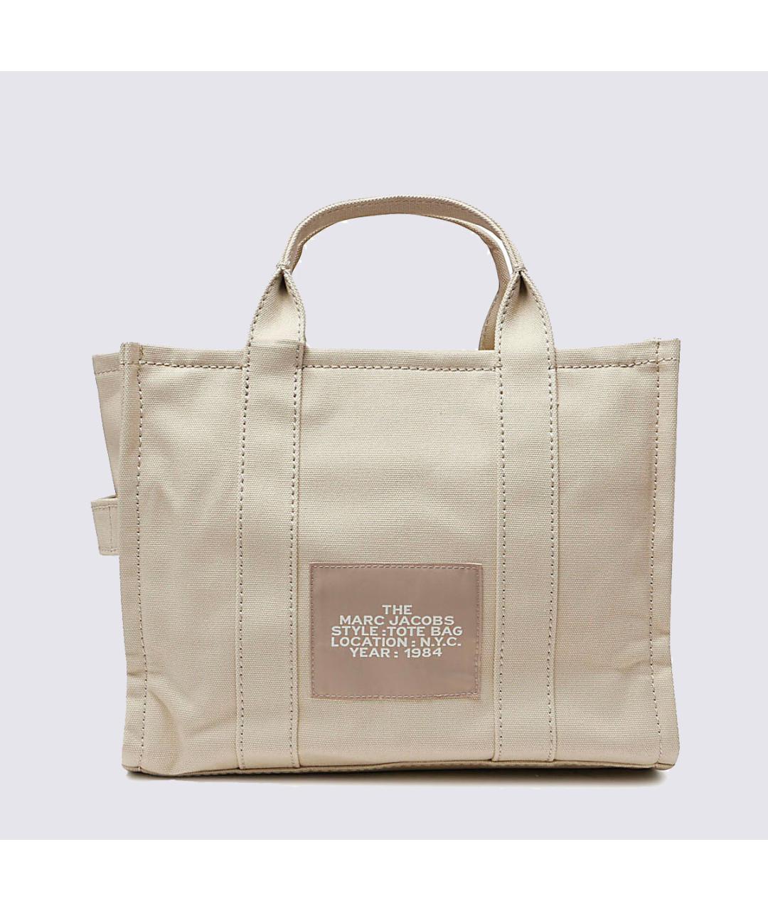 MARC JACOBS Бежевая хлопковая сумка тоут, фото 4