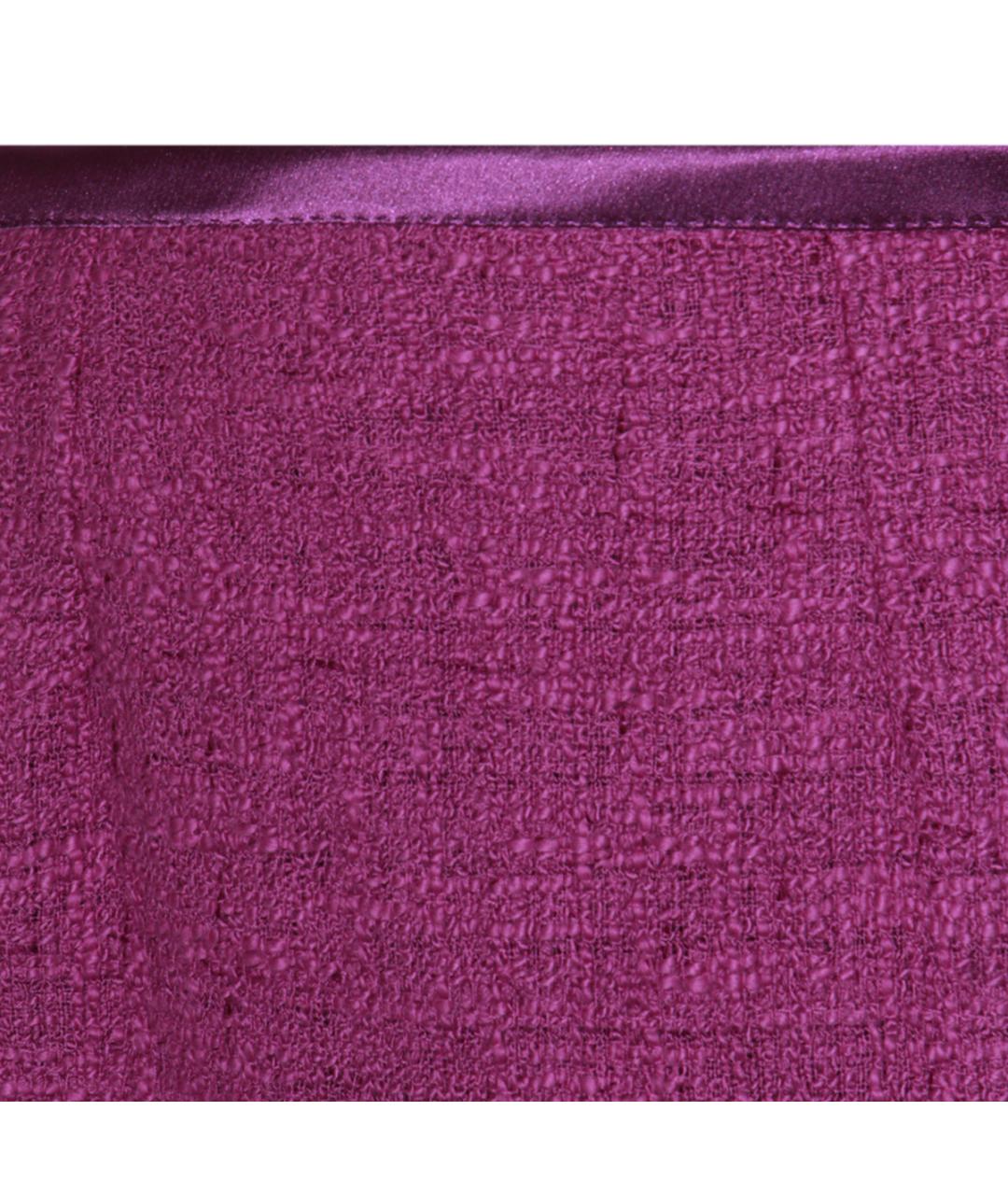 DOLCE&GABBANA Фиолетовая хлопковая юбка миди, фото 3