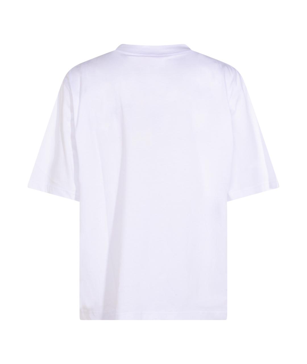 MARNI Белая хлопковая футболка, фото 2