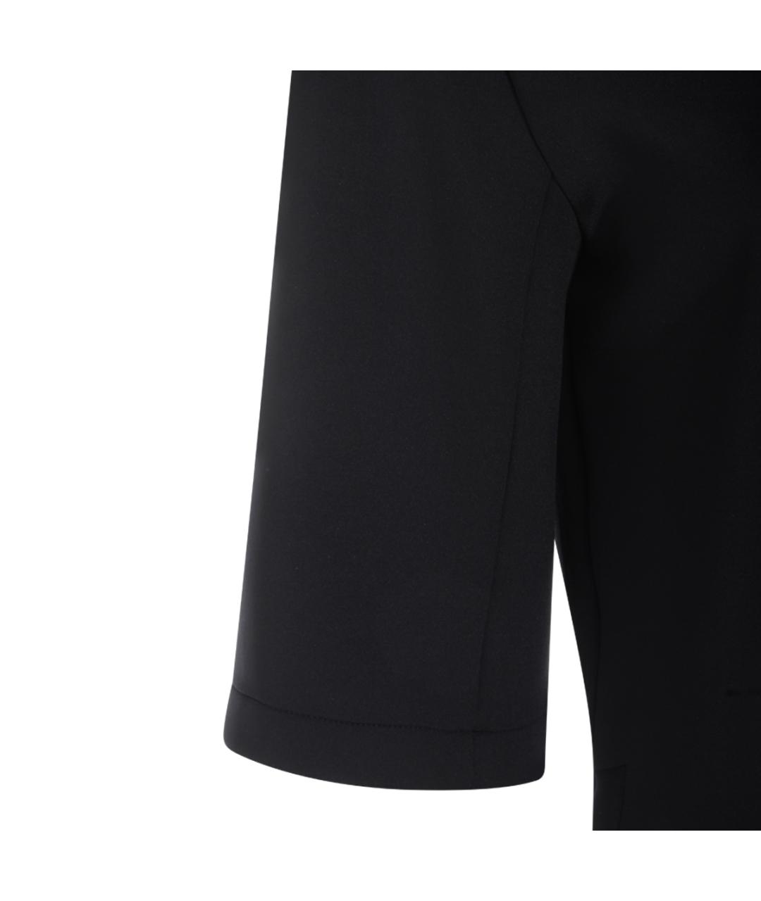 MONCLER Черная полиэстеровая футболка, фото 3