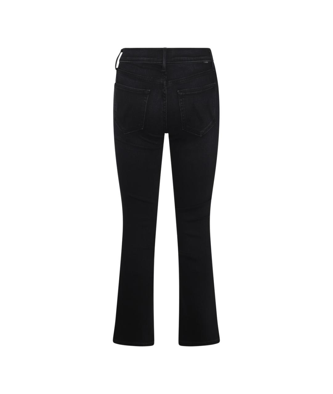 MOTHER Черные хлопковые джинсы клеш, фото 2