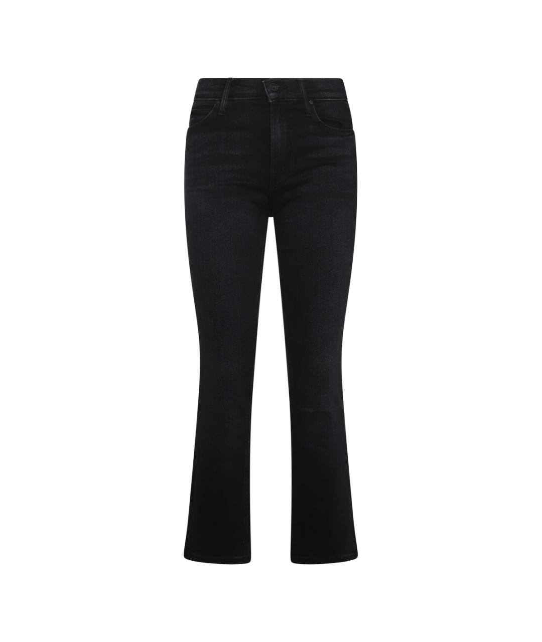 MOTHER Черные хлопковые джинсы клеш, фото 1