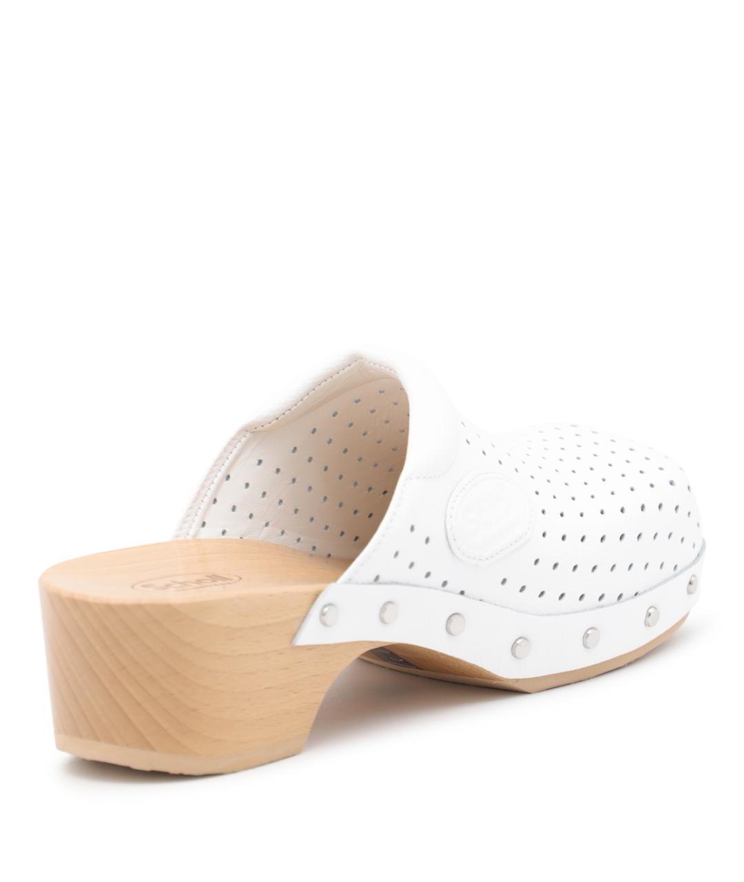 BALENCIAGA Белые кожаные сабо, фото 3