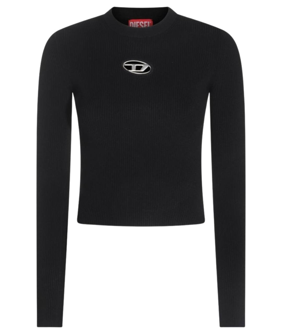 DIESEL Черный вискозный джемпер / свитер, фото 1