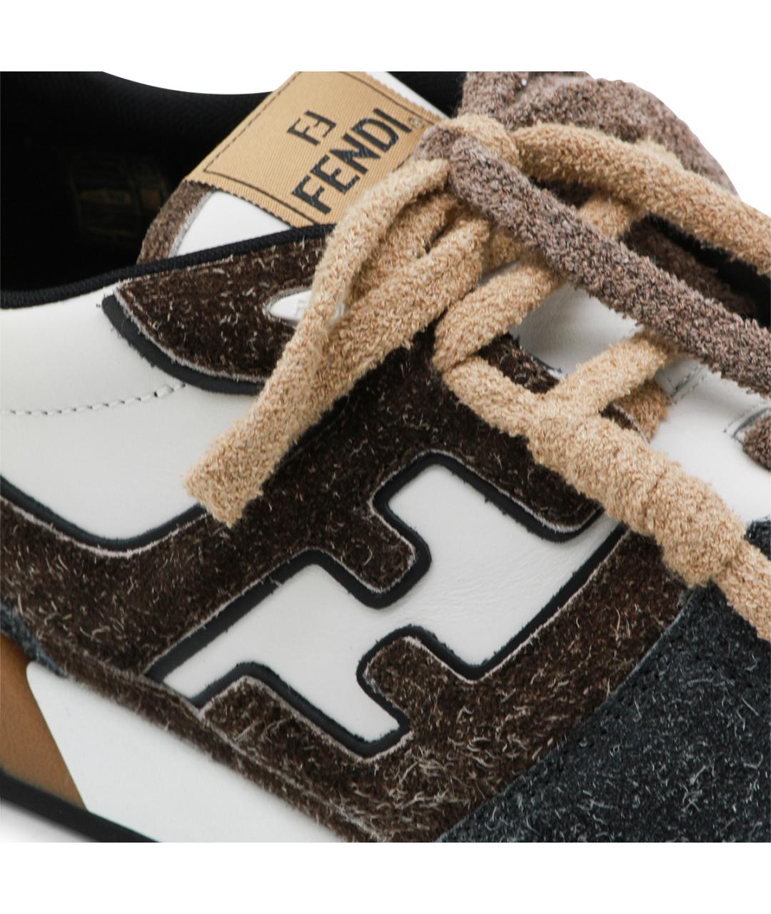 FENDI Мульти низкие кроссовки / кеды, фото 4