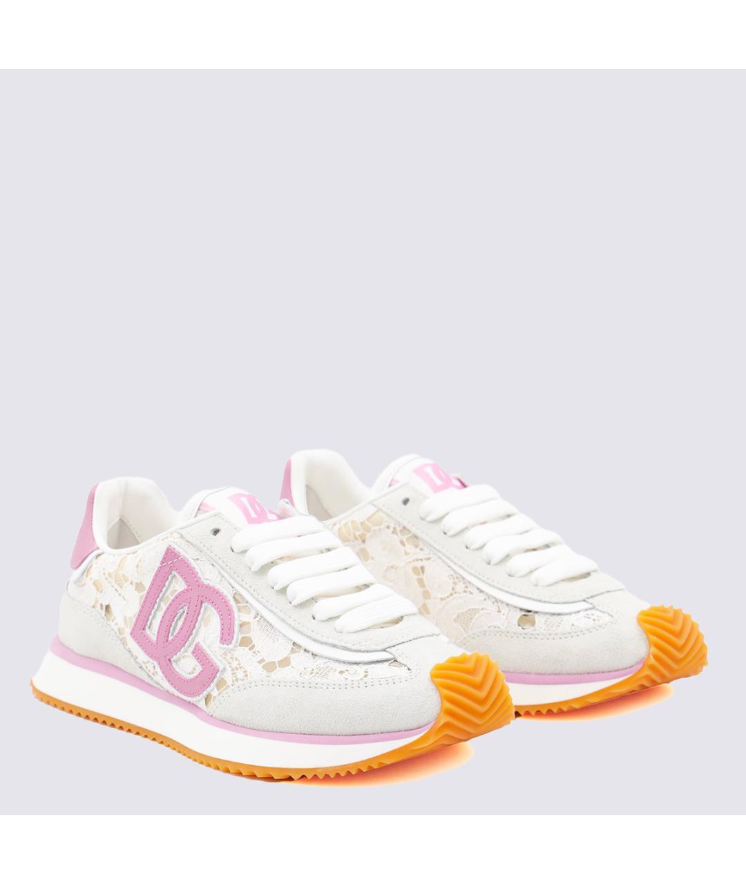 DOLCE&GABBANA Мульти текстильные кроссовки, фото 4