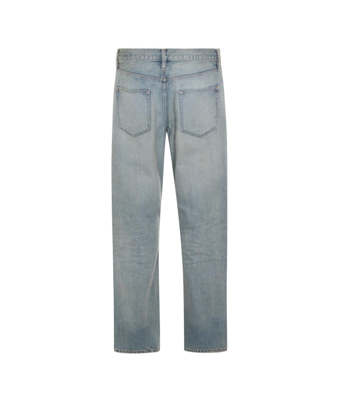 FEAR OF GOD Голубые хлопковые прямые джинсы, фото 2