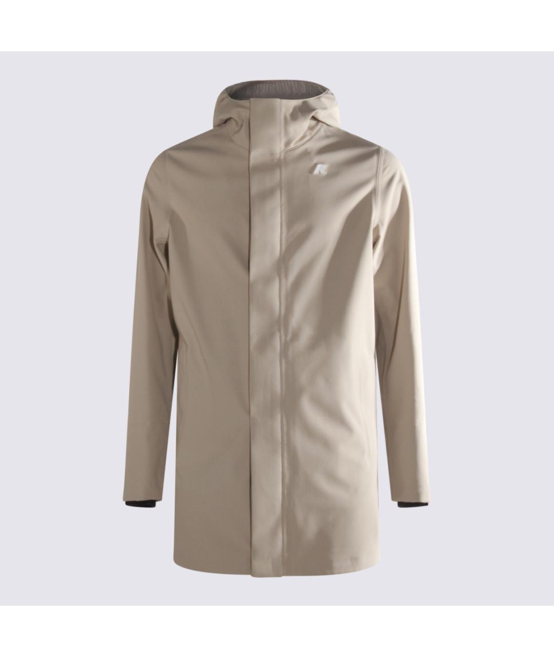 K-WAY Бежевая полиамидовая куртка, фото 5