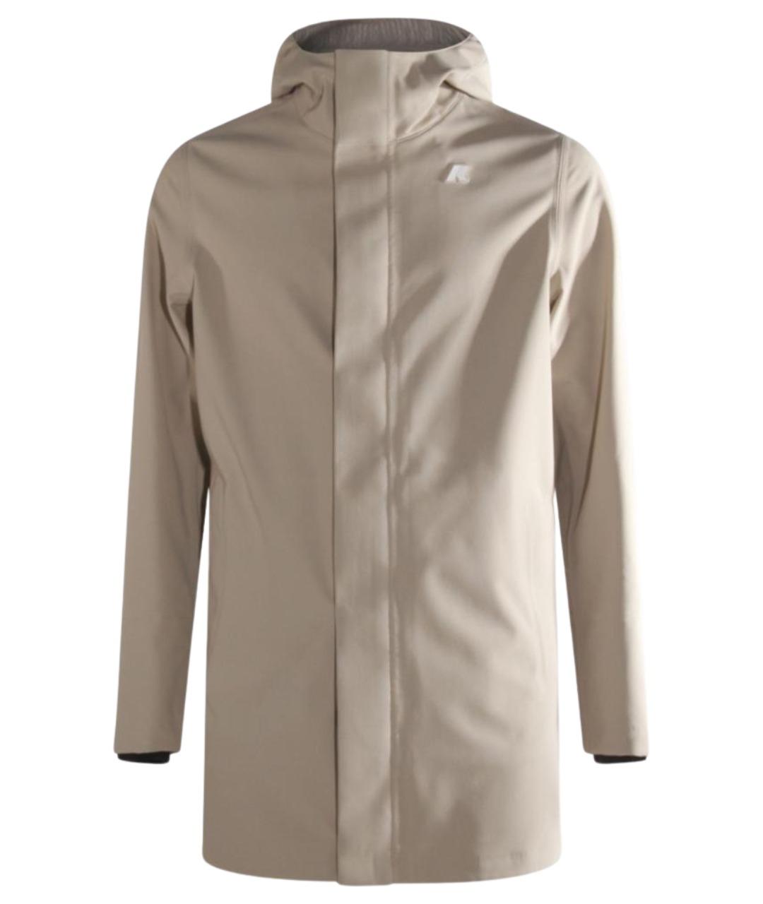 K-WAY Бежевая полиамидовая куртка, фото 1