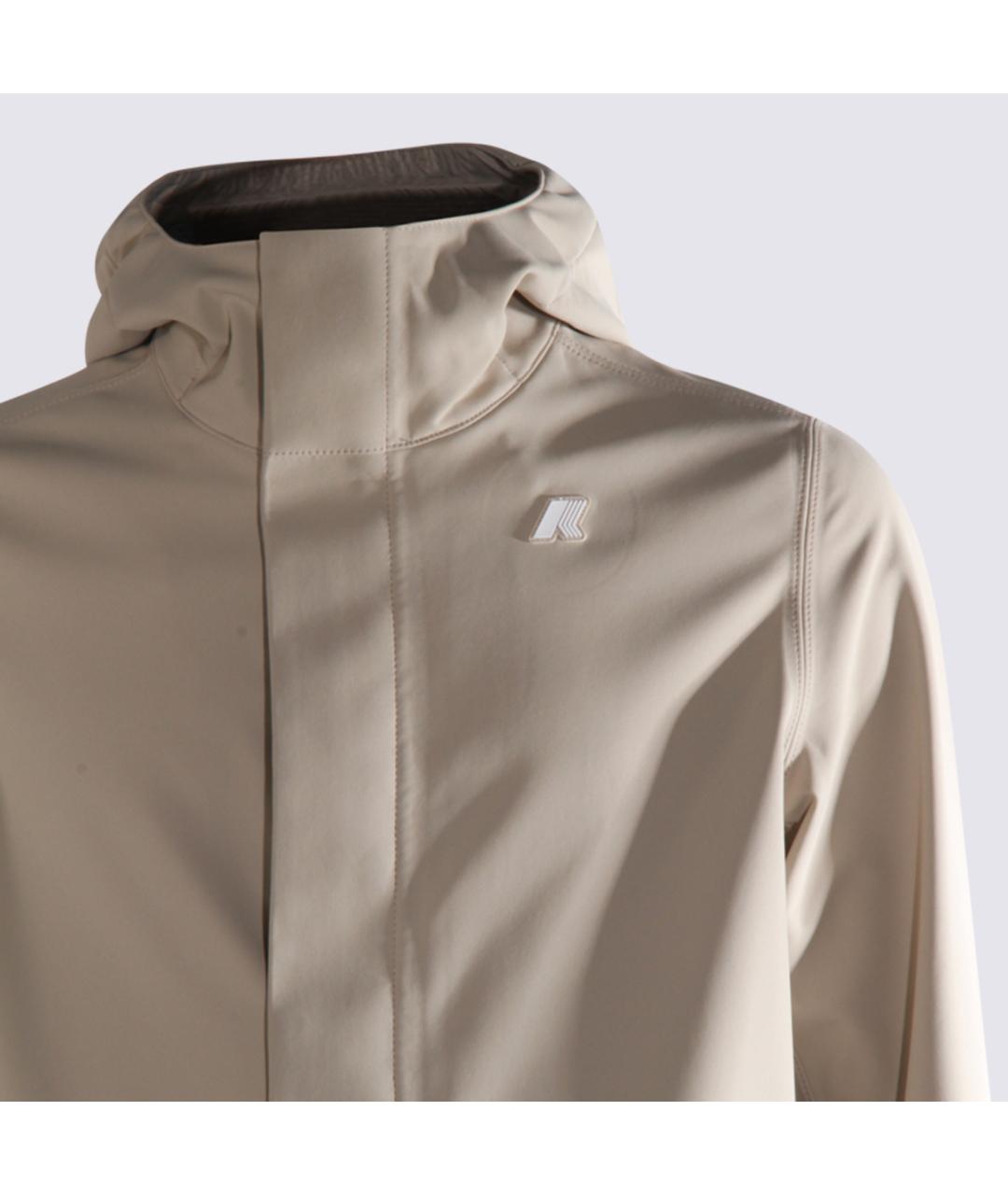 K-WAY Бежевая полиамидовая куртка, фото 3