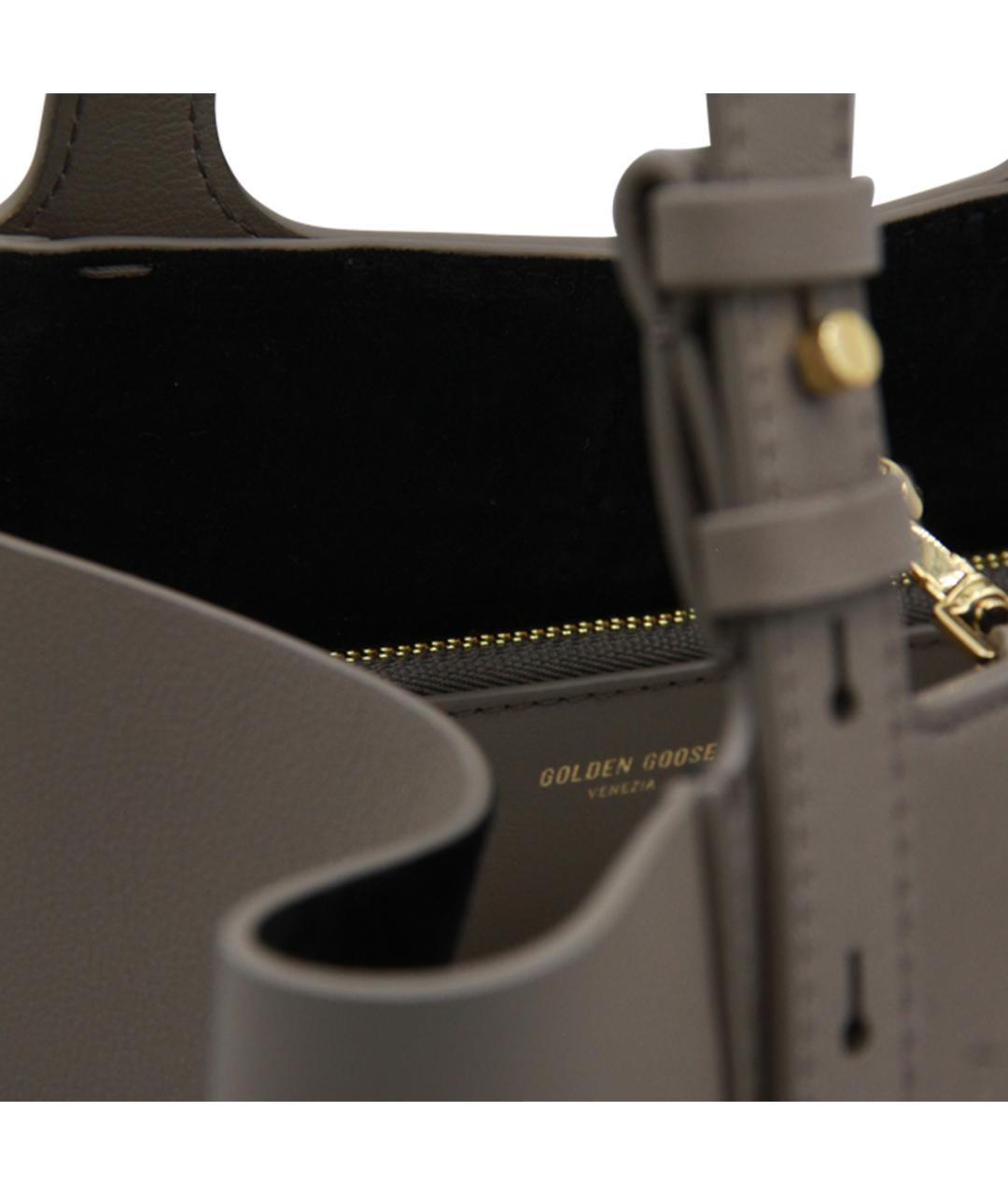 GOLDEN GOOSE DELUXE BRAND Коричневая кожаная сумка тоут, фото 5