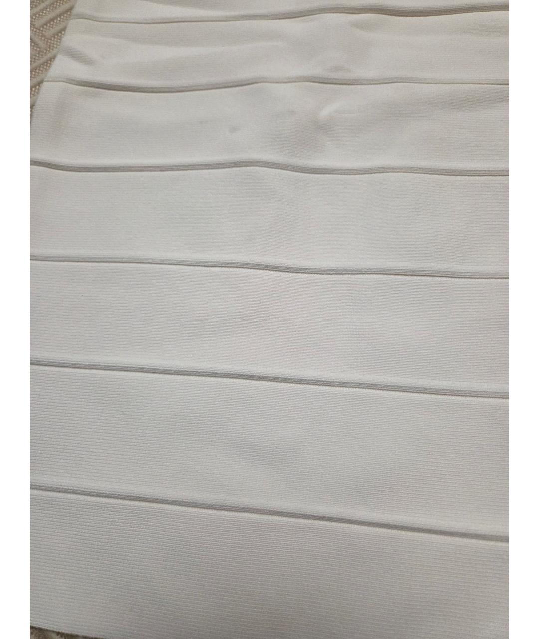 BCBG MAXAZRIA Белая вискозная юбка миди, фото 4