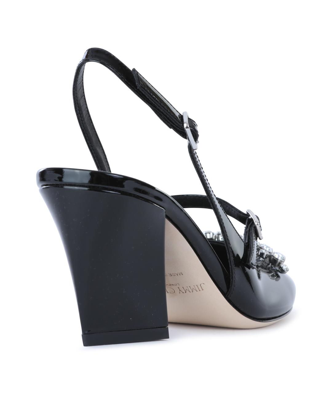 JIMMY CHOO Черные туфли из лакированной кожи, фото 3