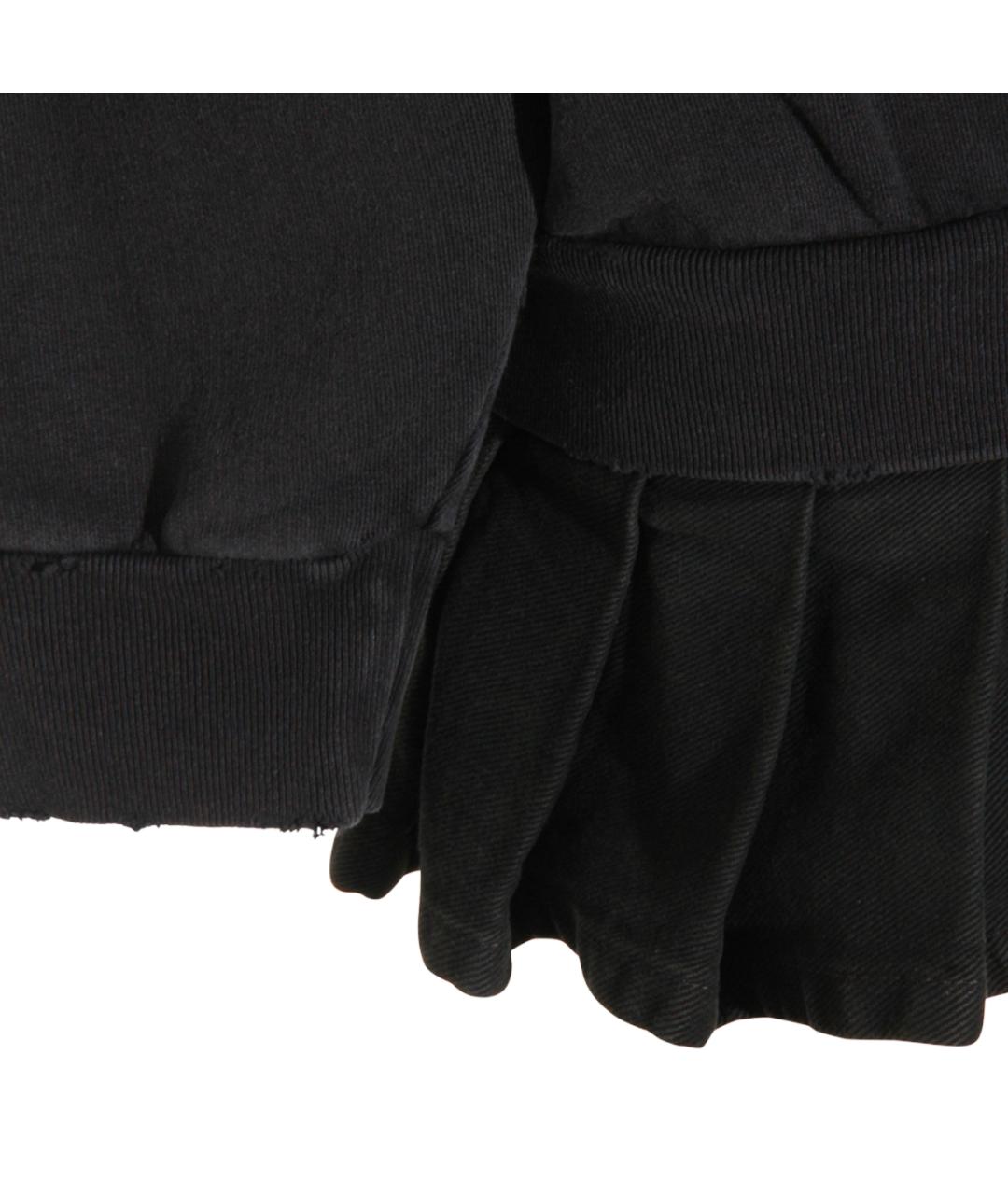 BALENCIAGA Черное хлопковое повседневное платье, фото 4