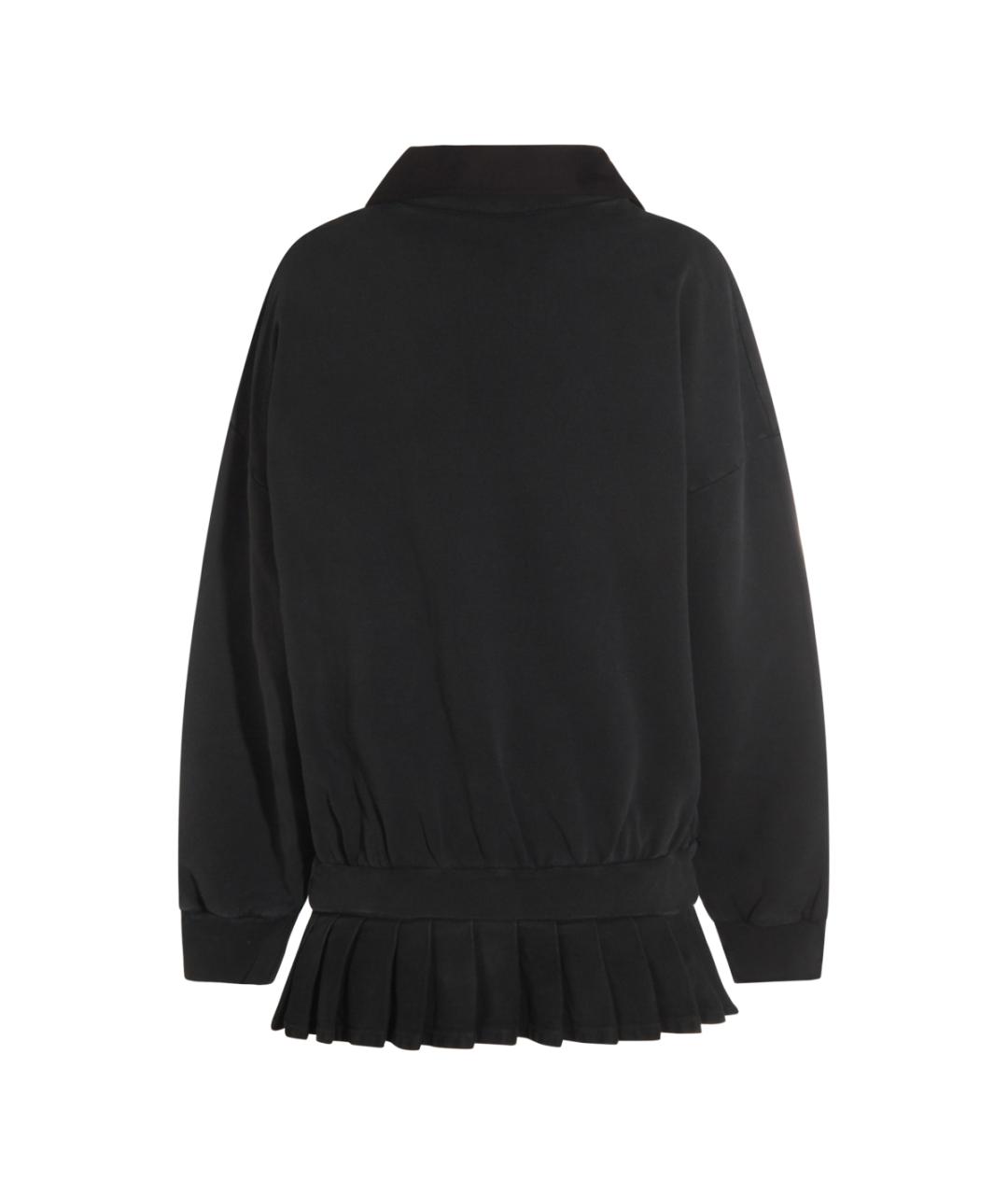 BALENCIAGA Черное хлопковое повседневное платье, фото 2