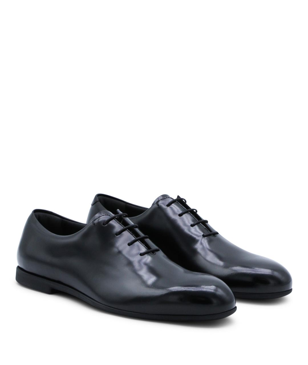 JIL SANDER Черные кожаные туфли, фото 2