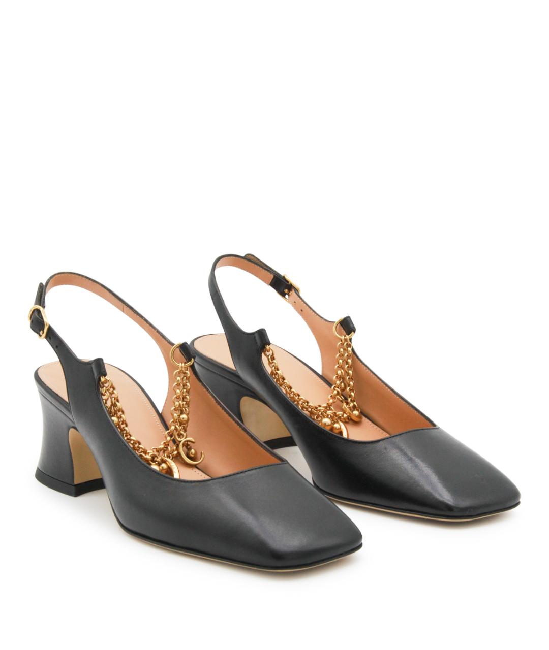 CHLOE Черные кожаные туфли, фото 2