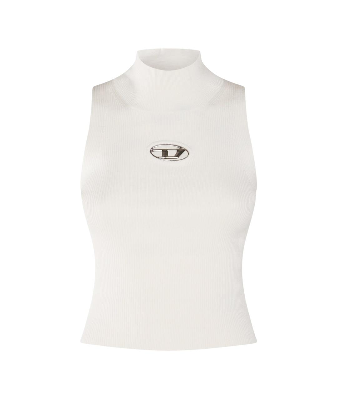 DIESEL Белая вискозная майка, фото 1