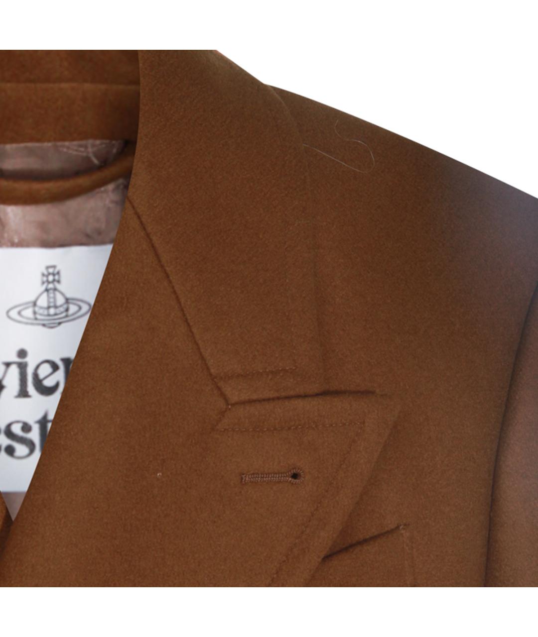 VIVIENNE WESTWOOD Коричневое шерстяное пальто, фото 3