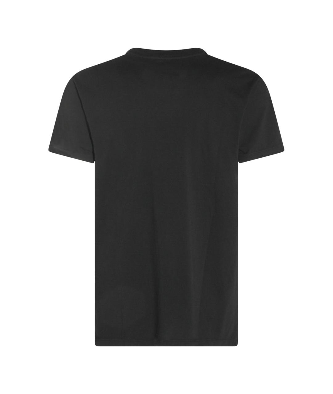 MAISON MARGIELA Черная хлопковая футболка, фото 2