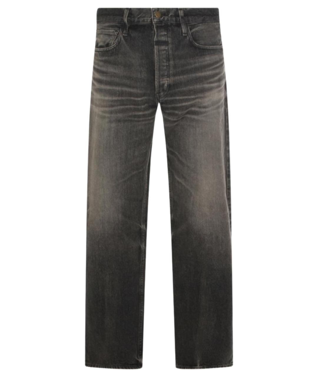 FEAR OF GOD Черные хлопковые прямые джинсы, фото 1