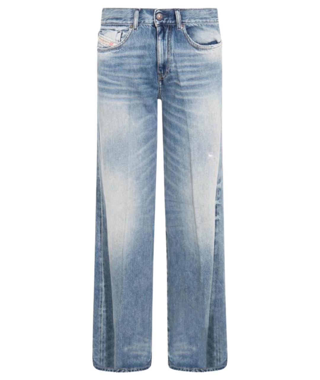 DIESEL Синие хлопковые прямые джинсы, фото 1