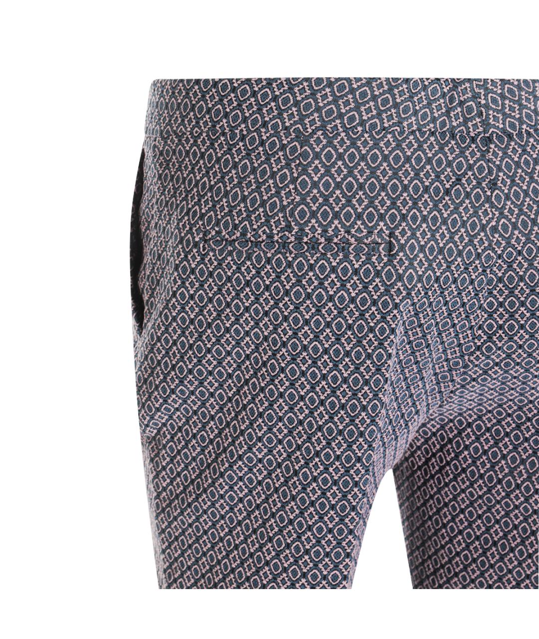 ETRO Мульти полиэстеровые прямые брюки, фото 4